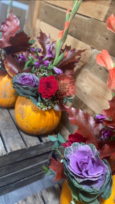 Pumpkin Flower Arrangement workshop