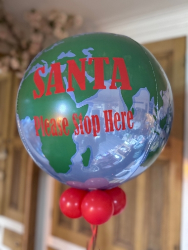 Santa stop here balloon